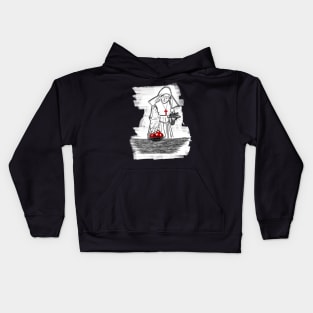 Gothic Priestess Drawing Kids Hoodie